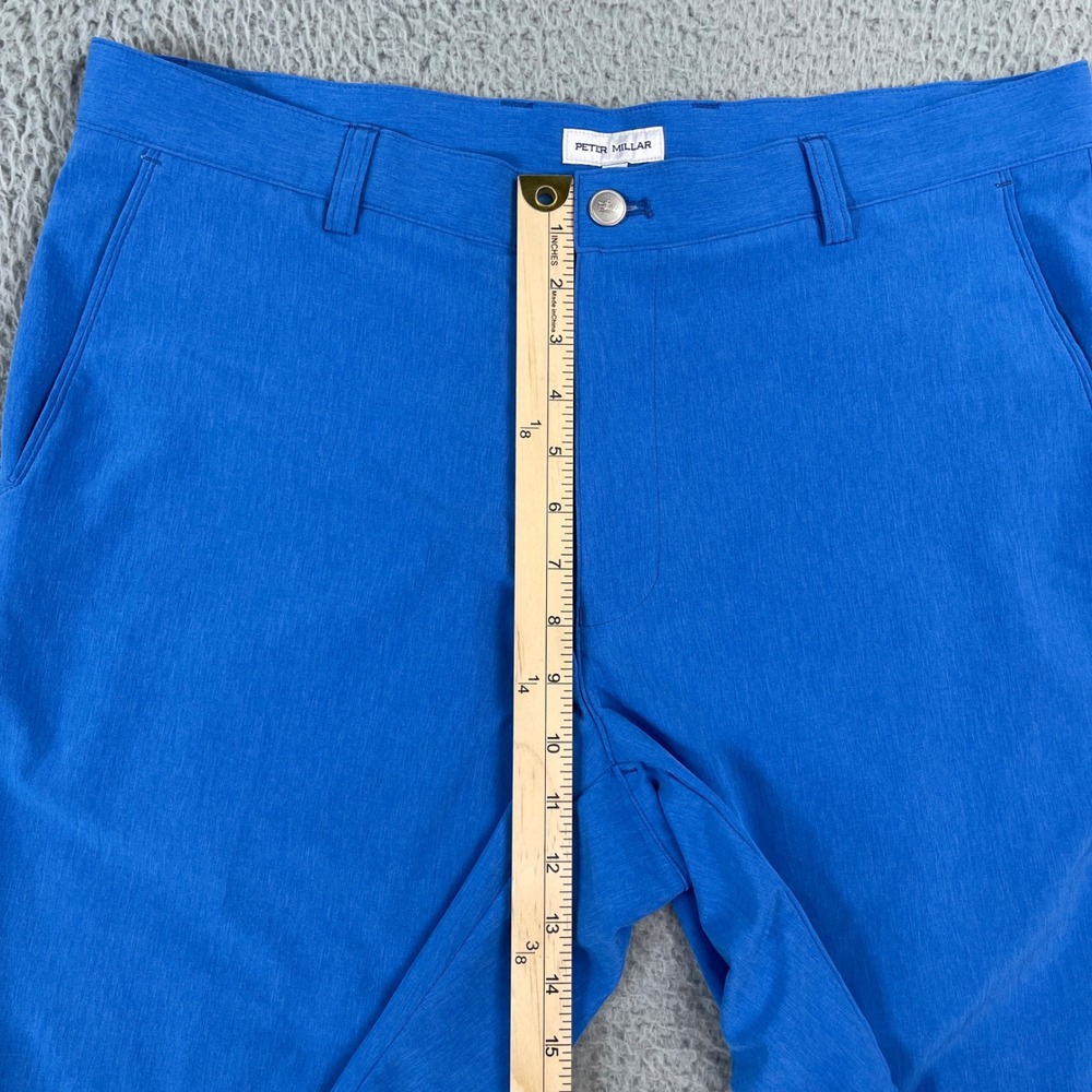 Peter Millar Shackleford Shorts Mens 35 Blue Performance Classic Fit MF24EP00 - Picture 12 of 14